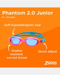 Zoggs - Phantom 2.0 Junior Goggles - Kids-Teens
