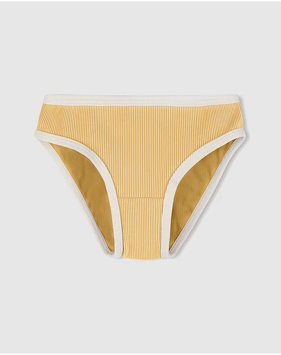 Zulu & Zephyr Mini - Mini Stripe Rib Bikini Bottoms - Kids