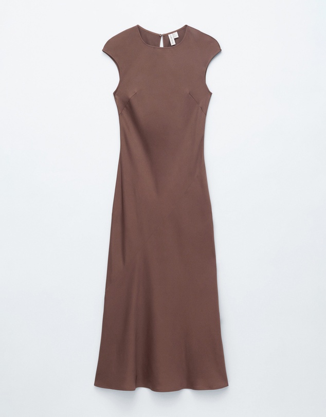 & Other Stories - Fitted Satin Maxi Dress