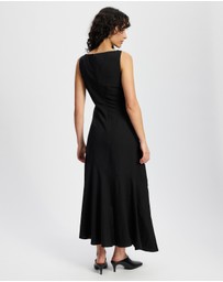 & Other Stories - Asymmetric Wrap-Knot Midi Dress
