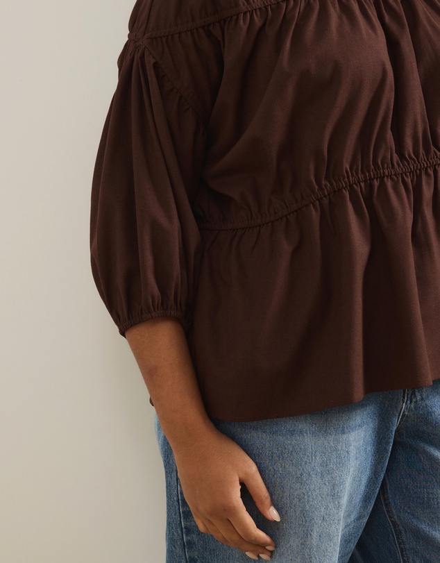 Atmos&Here Curvy - Cressida Smock Top