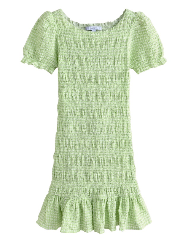 NEXT - Shirred Puff Sleeve Mini Dress