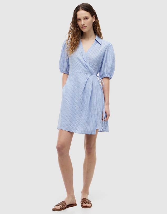 Tommy Hilfiger - Pure Linen Relaxed Mini Wrap Dress