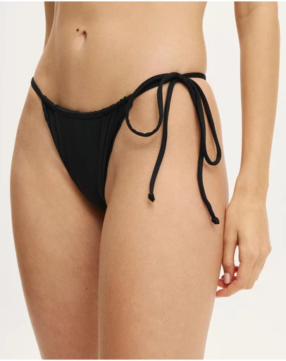 Cotton On Body - Side Tie Gathered Brazilian Bikini Bottom