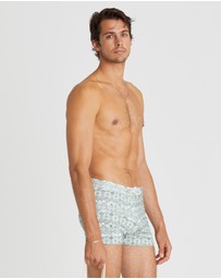Aqua Blu Australia - Evergreen Lycra Swim Shorts