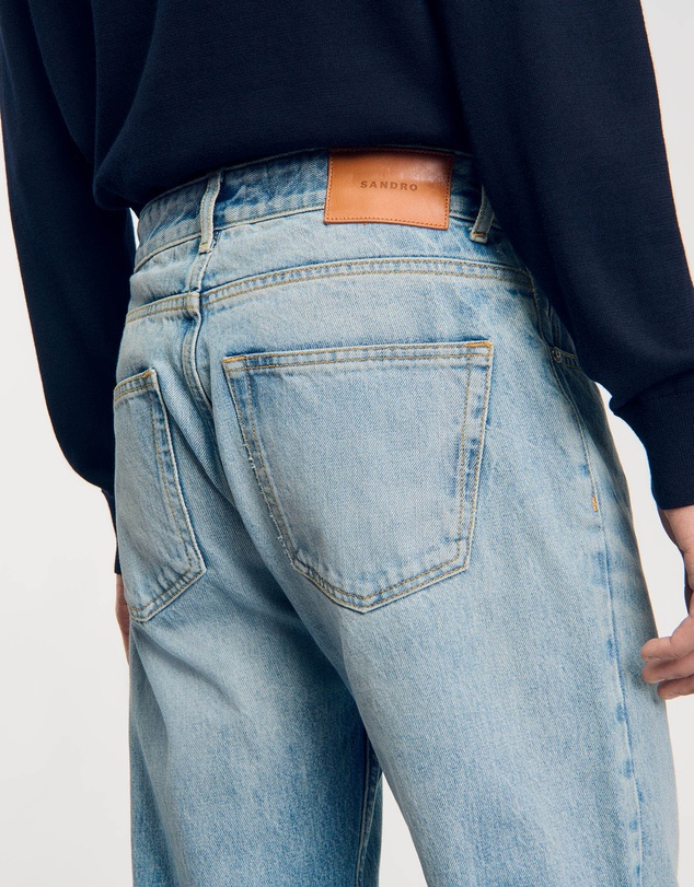 Sandro - Regular Stonewash And Whiskers Jeans