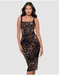 Miraclesuit Shapewear - Bastet Diva Bodycon Sleeveless Midi Shaping Dress