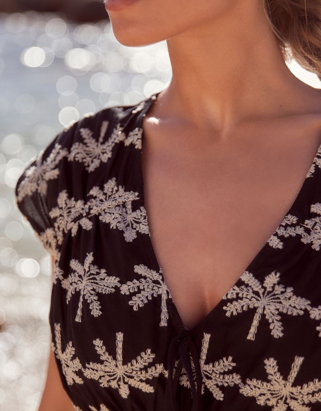 NEXT - Broderie Short Sleeve Top