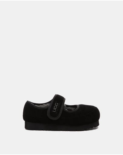 EVERAU - Australian Shepherd Ugg Millie Kids Cow Suede Upper Loafer Oxfords Flats