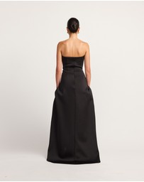 TOJHA - GAIA STRAPLESS MAXI DRESS BLACK