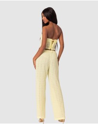 EDIKTED - Lemon Lacey Cotton Corset