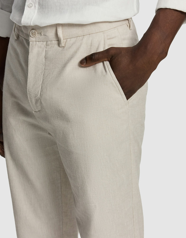 yd. - Huxley Relaxed Linen Blend Chino