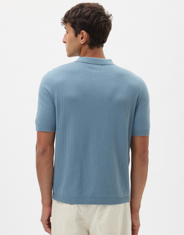 AERE - Organic Cotton Textured Polo