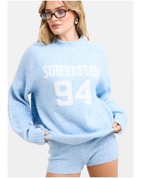 Subtitled - Kim Knit Oversized Crew Neck Jumper