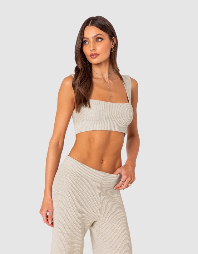 EDIKTED - Sunday Knit Bra Top