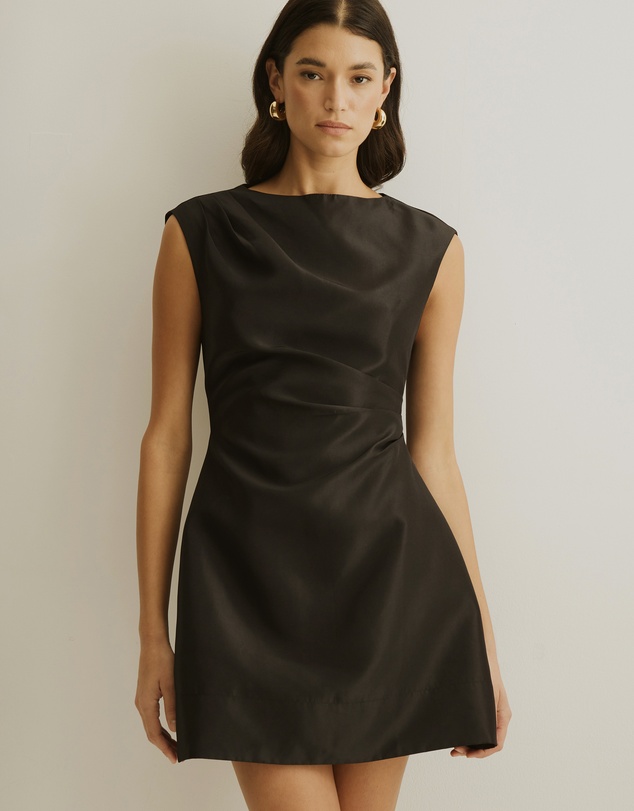 Atmos&Here - Rosie Structured Satin Mini Dress