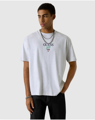 GUESS Jeans - GUESS JEANS Short Sleeve Oversized Baker Logo T-Shirt