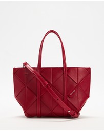 Calvin Klein - Woven Mini Tote Crossbody Bag