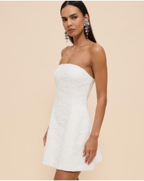 CHANCERY - Lani Strapless Structured Lace Mini Dress