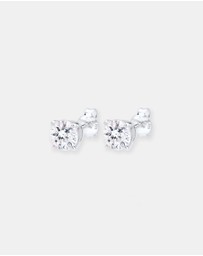 Elli Jewelry - Earrings Classic Crystal 925 Sterling Silver