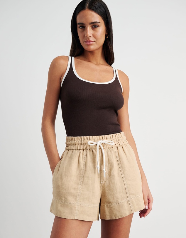 Jag - Gigi Linen Pull On Short