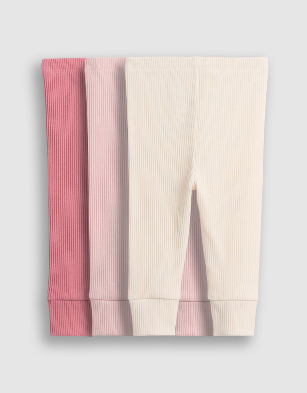 GAP - 3-Pack TinyRib Knit Bottoms - Babies