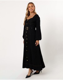 Petal & Pup - Mateo Long Sleeve Denim Dress - Black