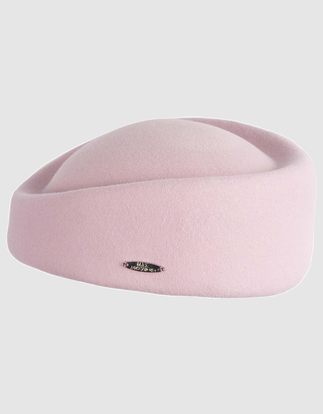 Max Alexander - Felt Pink Pillbox Hat