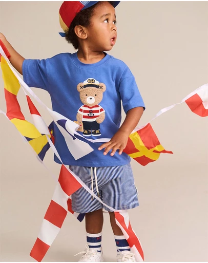 Huxbaby - Nautical Hux Drop Shoulder Slouchy Tee - Babies-Kids