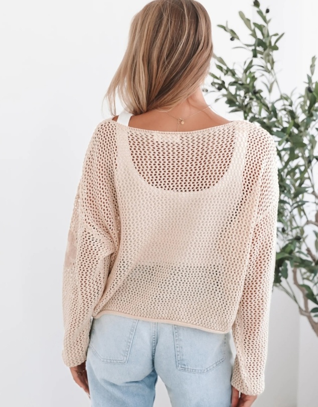 Esther & Co - Pacino Knit Top - Oat