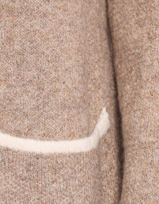 Petal & Pup - Katia Contrast Trim Coatigan - Beige
