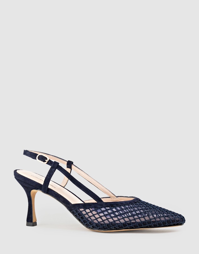 Edward Meller - DELILAH75 Mesh Slingback Pump