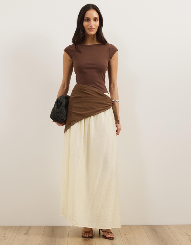 Atmos&Here - Sammie Maxi Skirt With Detachable Scarf