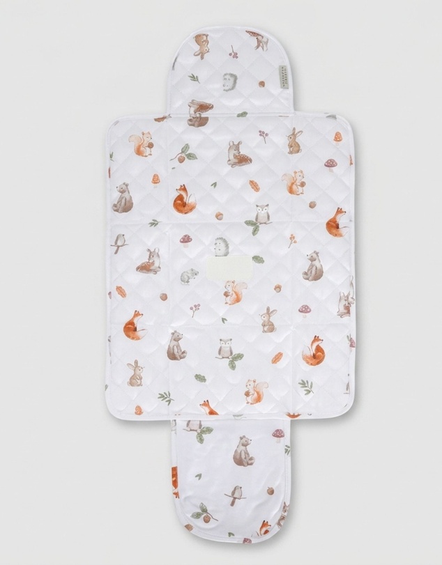 Living Textiles - Waterproof Travel Change Mat - Fox & Friends