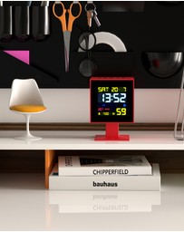 Newgate - Newgate Monolith Lcd Alarm Clock Fire Engine Red