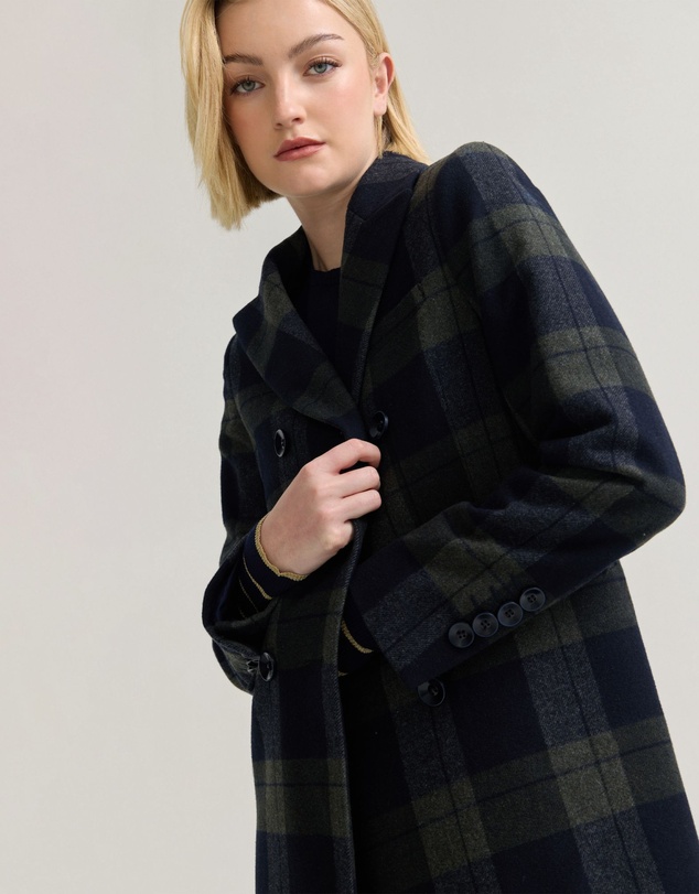 Oxford - Lily Checked Wool Coat