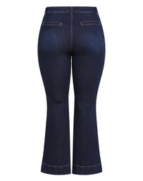 City Chic - Plus size Harley Fit West End Jean - dark wash