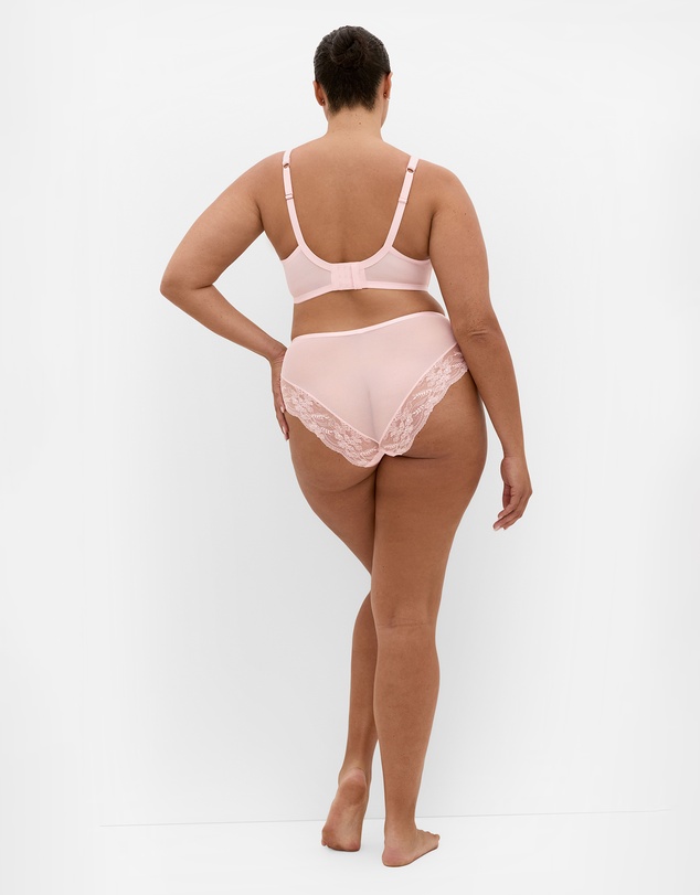 City Chic - Plus size Helena Underwire Bra - pink icing