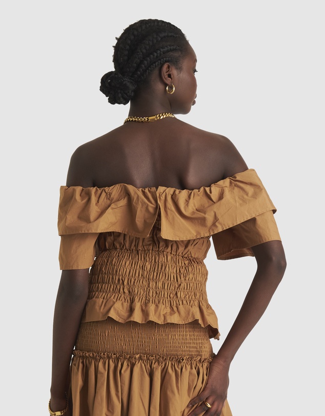 Zerafima - Helena Shoulder Frill Top