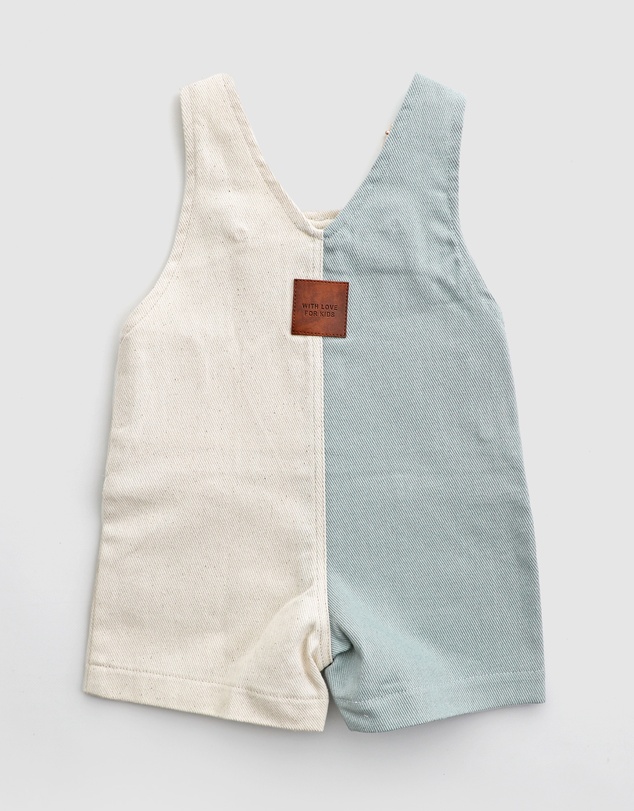 WITH LOVE FOR KIDS - Everett Short Denim Overalls - Babies - Kids