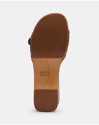 Coach - Margot Signature Jacquard Wood Sandals