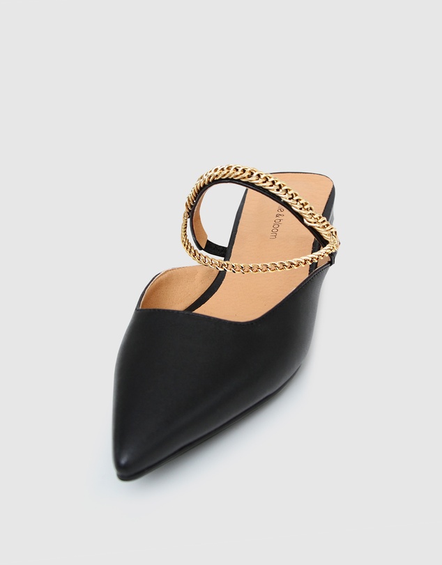 Belle & Bloom - On The Go Leather Flat