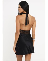 Alice In The Eve - Talia Halter Lace Mini Dress