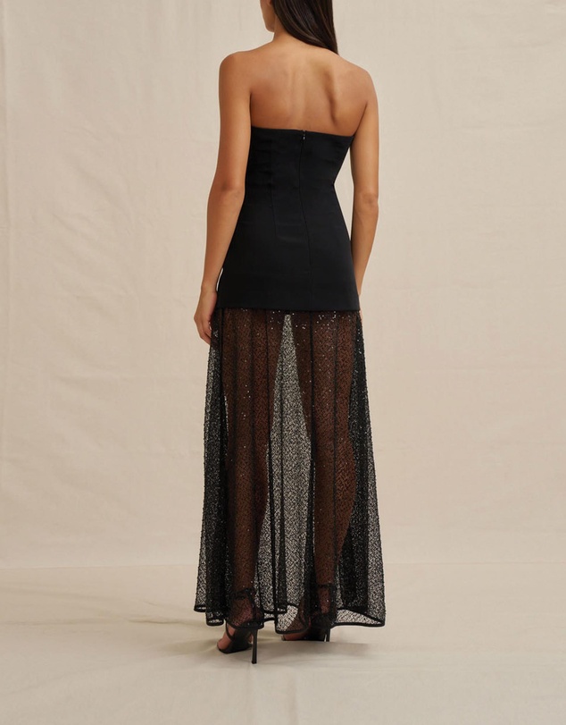 BY JOHNNY. - Lace Strapless Dress