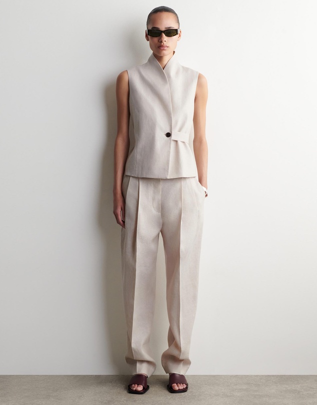 COS - Tailored Linen Tulip Trousers