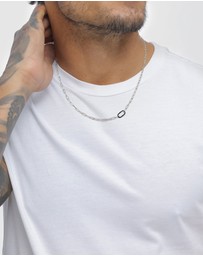 Kuzzoi - ICONIC EXCLUSIVE - Necklace Male Basic Long Link Chain 925 Sterling Silver