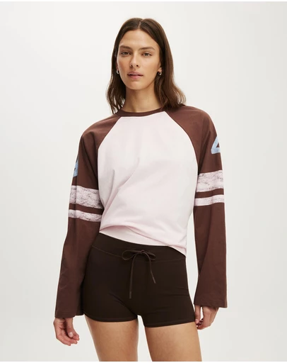 Cotton On Body Active - Active Graphic Raglan Tee