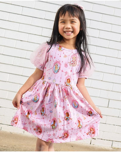 Rock Your Kid - Disney Princess Jersey Dress - ICONIC EXCLUSIVE