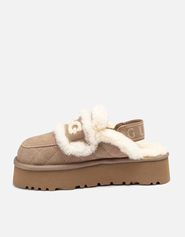 Ozwear Connection Uggs - Ugg Violet Matelassé Shearling Platform Slipper (Detachable Feature)