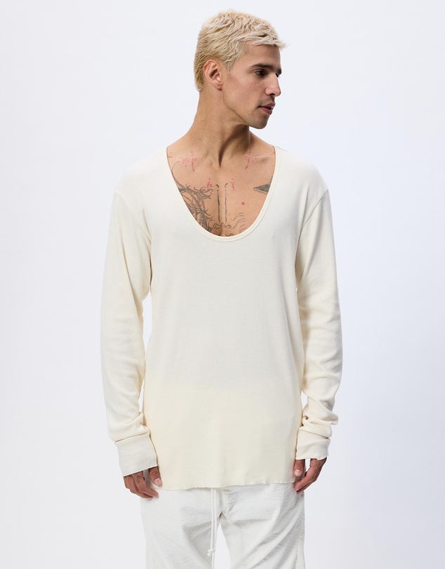 Surrounded By Ghosts - The Aradite Slim Rib Knit Long Sleeve T-Shirt